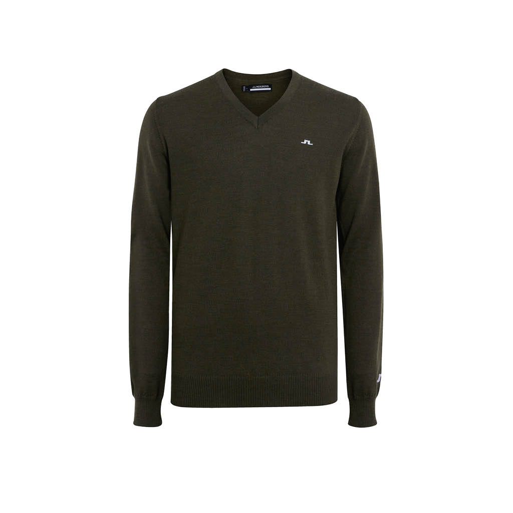 Lymann V-Neck Golf Sweater Grape Leaf