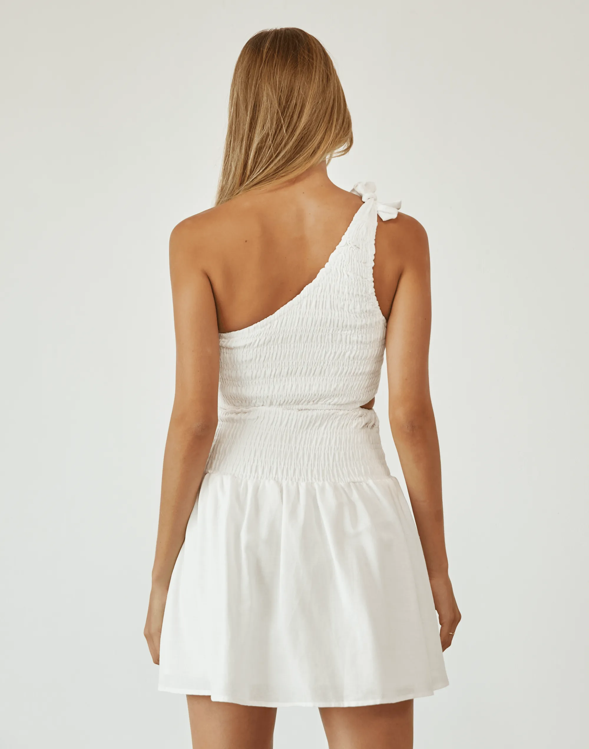 Mailee Mini Dress (White)