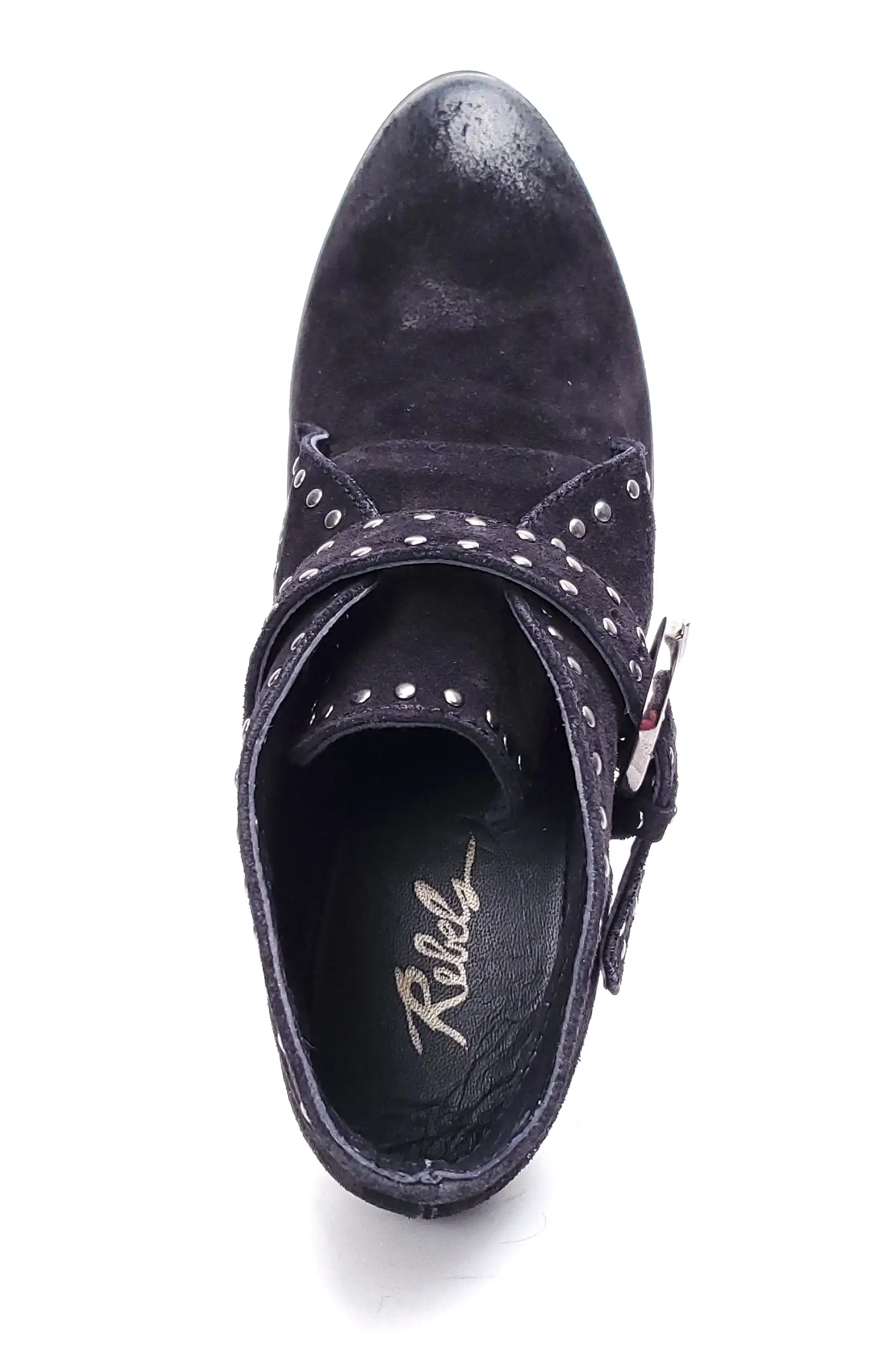 Margaux Black Suede Leather