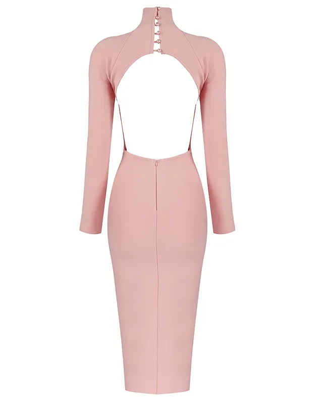 Margot Pink Midi Dress