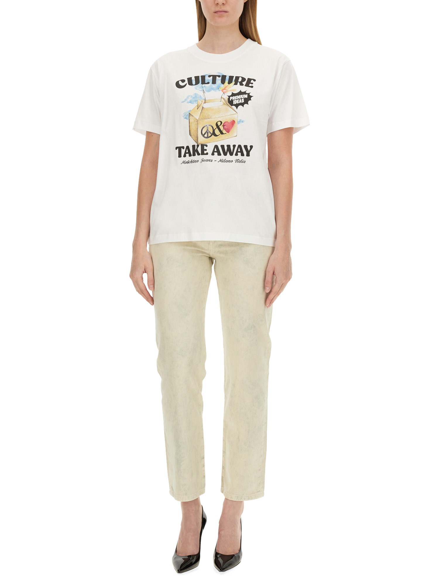 MOSCHINO JEANS    T-SHIRT WITH PRINT