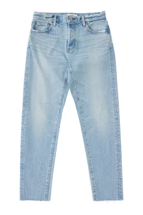 Moussy Denim Montura Tapered Jeans in Light Blue