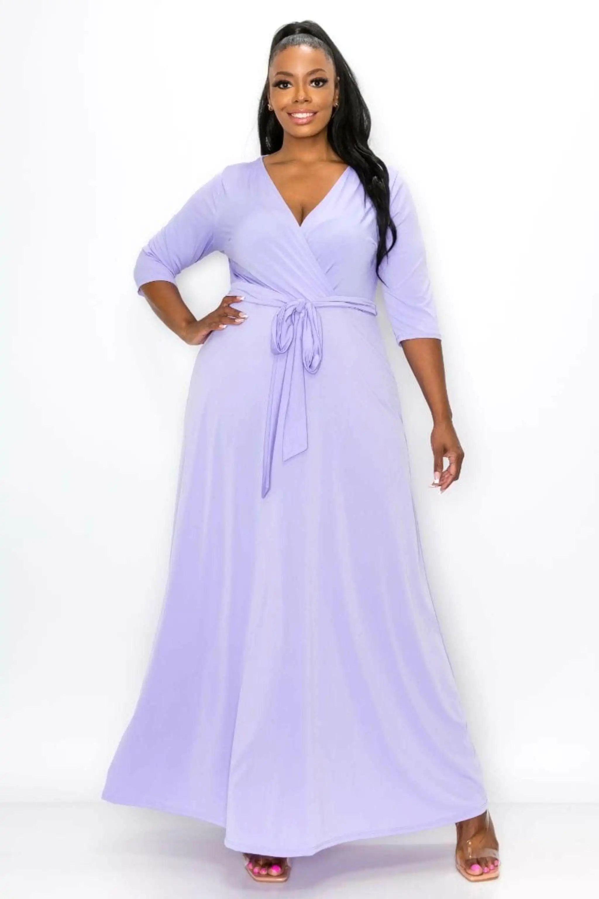 MY GODDESS TWIST FRONT MAXI DRESS