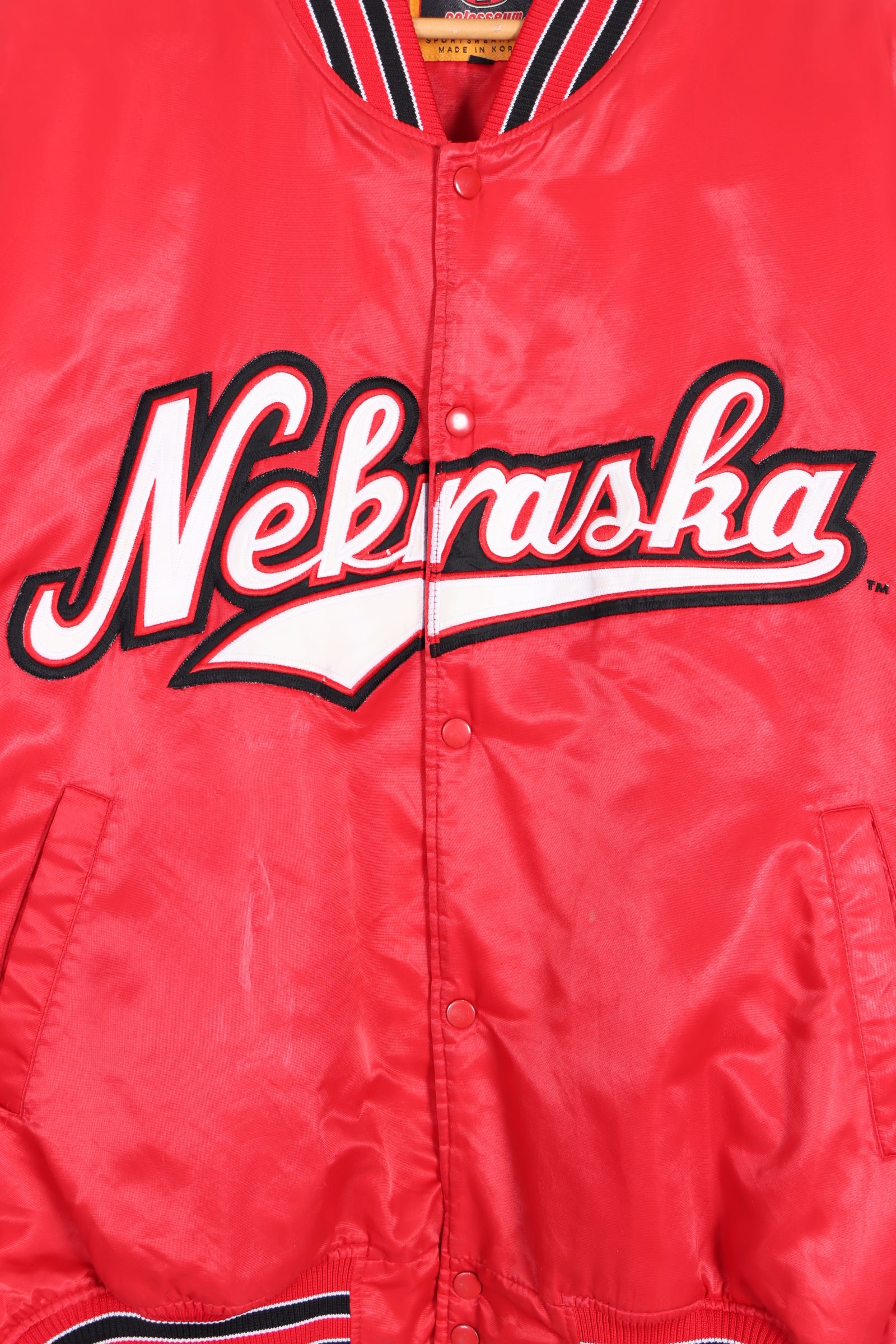 Nebraska Varsity Bomber Jacket Korea Made (XXL)