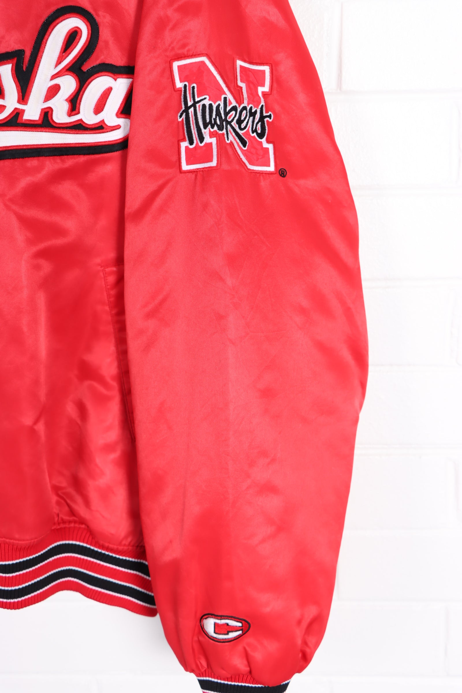 Nebraska Varsity Bomber Jacket Korea Made (XXL)