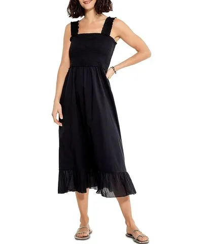 NIC+ZOE Womens Cotton Maxi Midi Dress