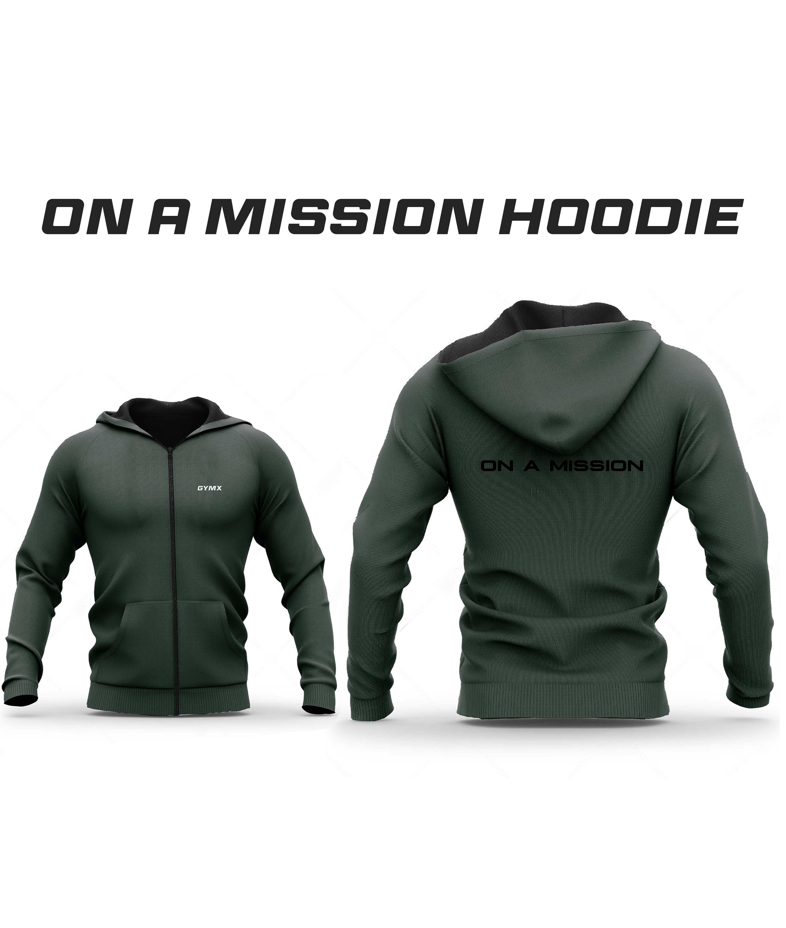 On A Mission: British Green GymX Hoodie