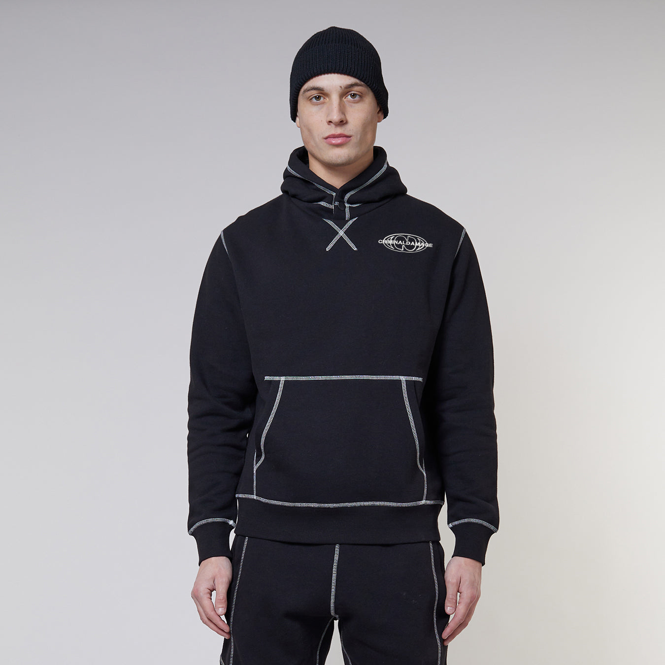 OVERLOCK HOOD - BLACK