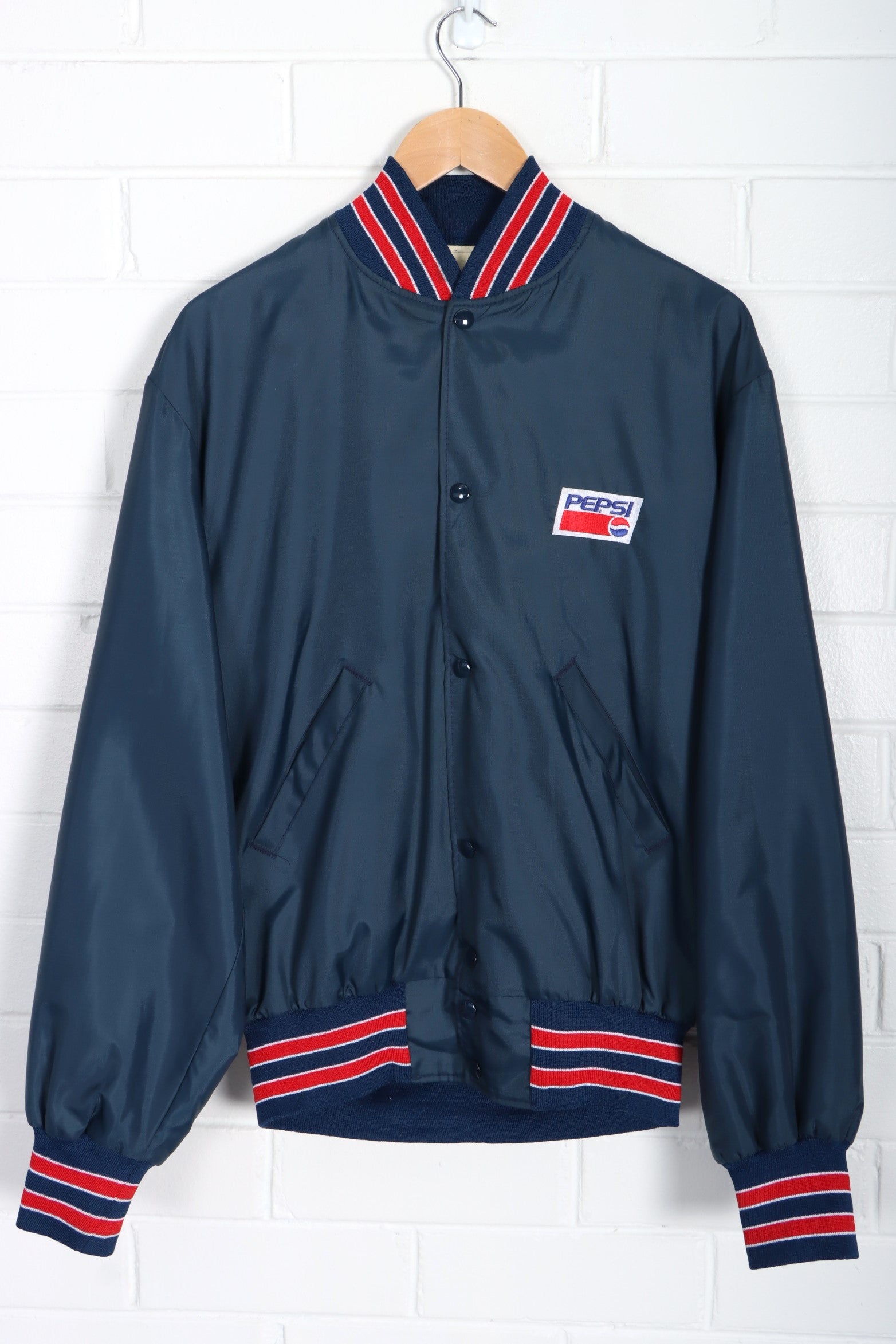 PEPSI Embroidered Logo Bomber Jacket USA Made (S-M)