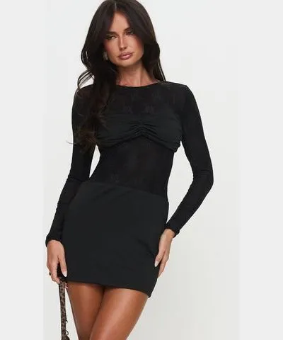 Princess Polly Perissa Long Sleeve Mini Dress