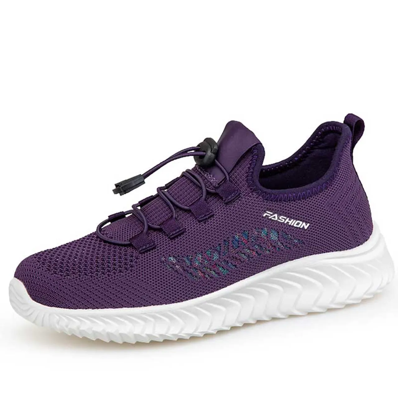 Purple flyknit patterned texture shoe sneaker