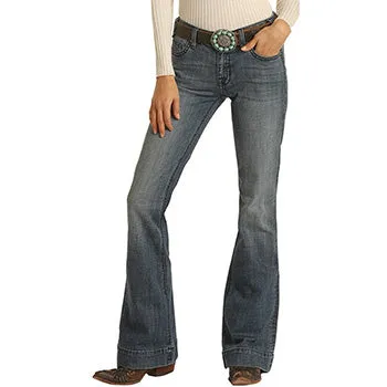 Rock & Roll Cowgirl Boot Cut Jr. Mid Rise Trouser