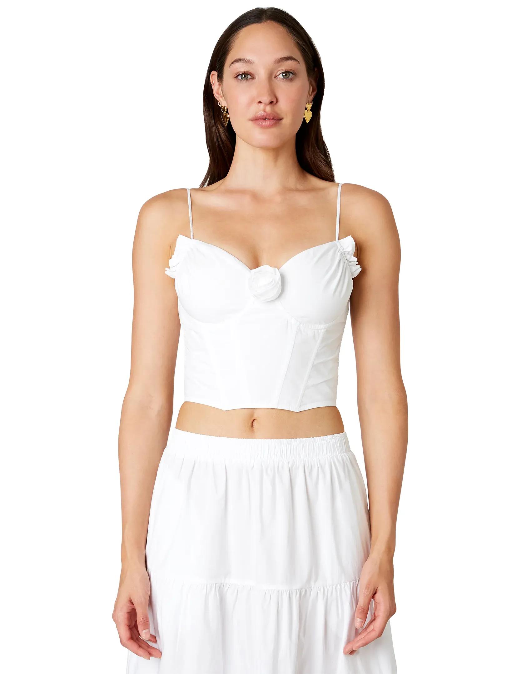 Rue Corset Top, White