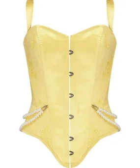 Scarlett Gasque Women's Yellow / Orange Gasque Lace Corset