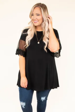 Sheer's The Deal Top, Black