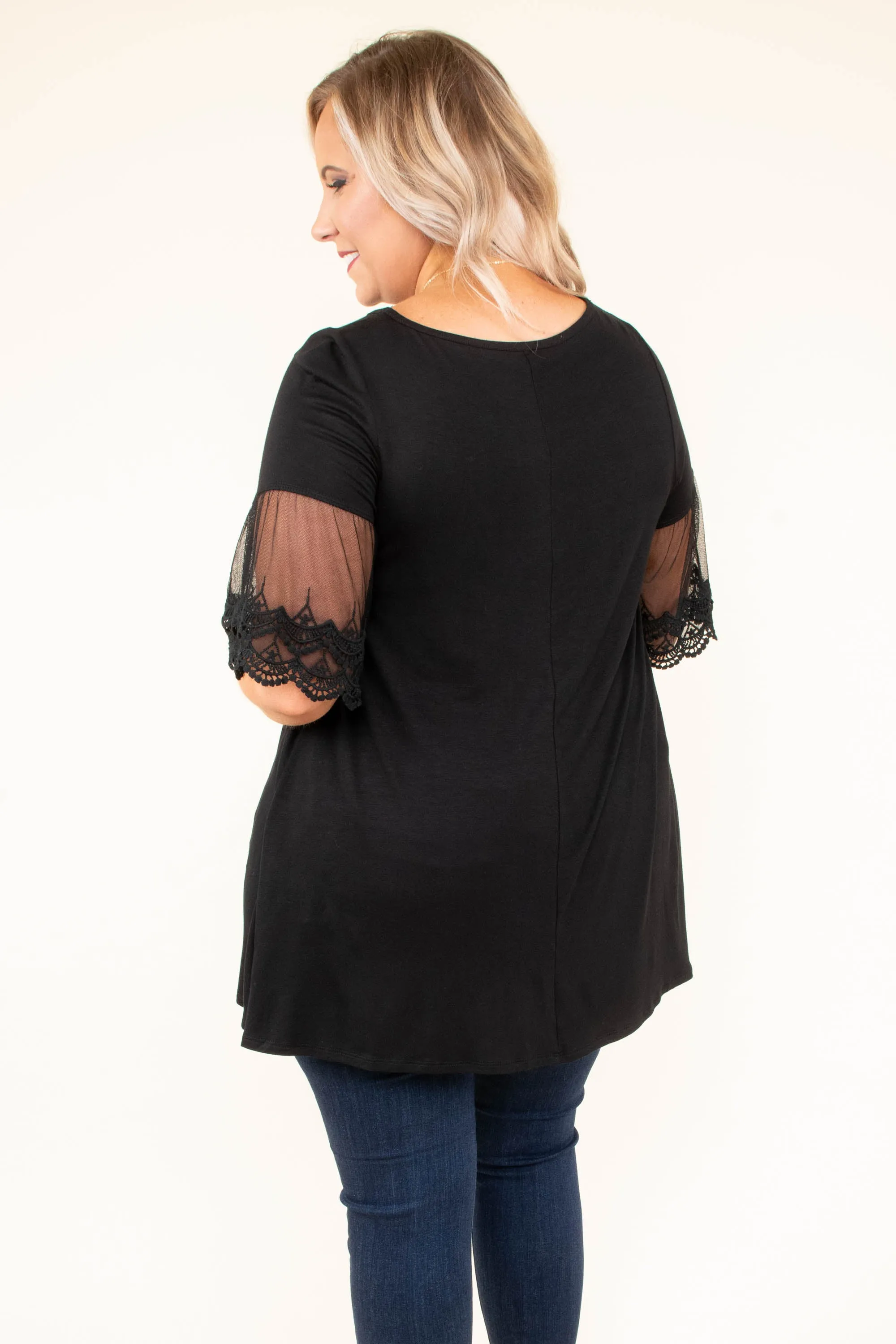 Sheer's The Deal Top, Black