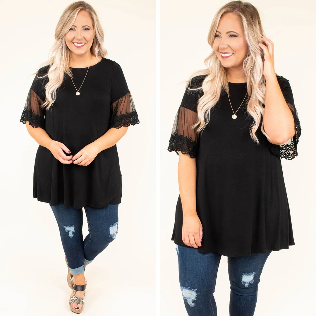 Sheer's The Deal Top, Black