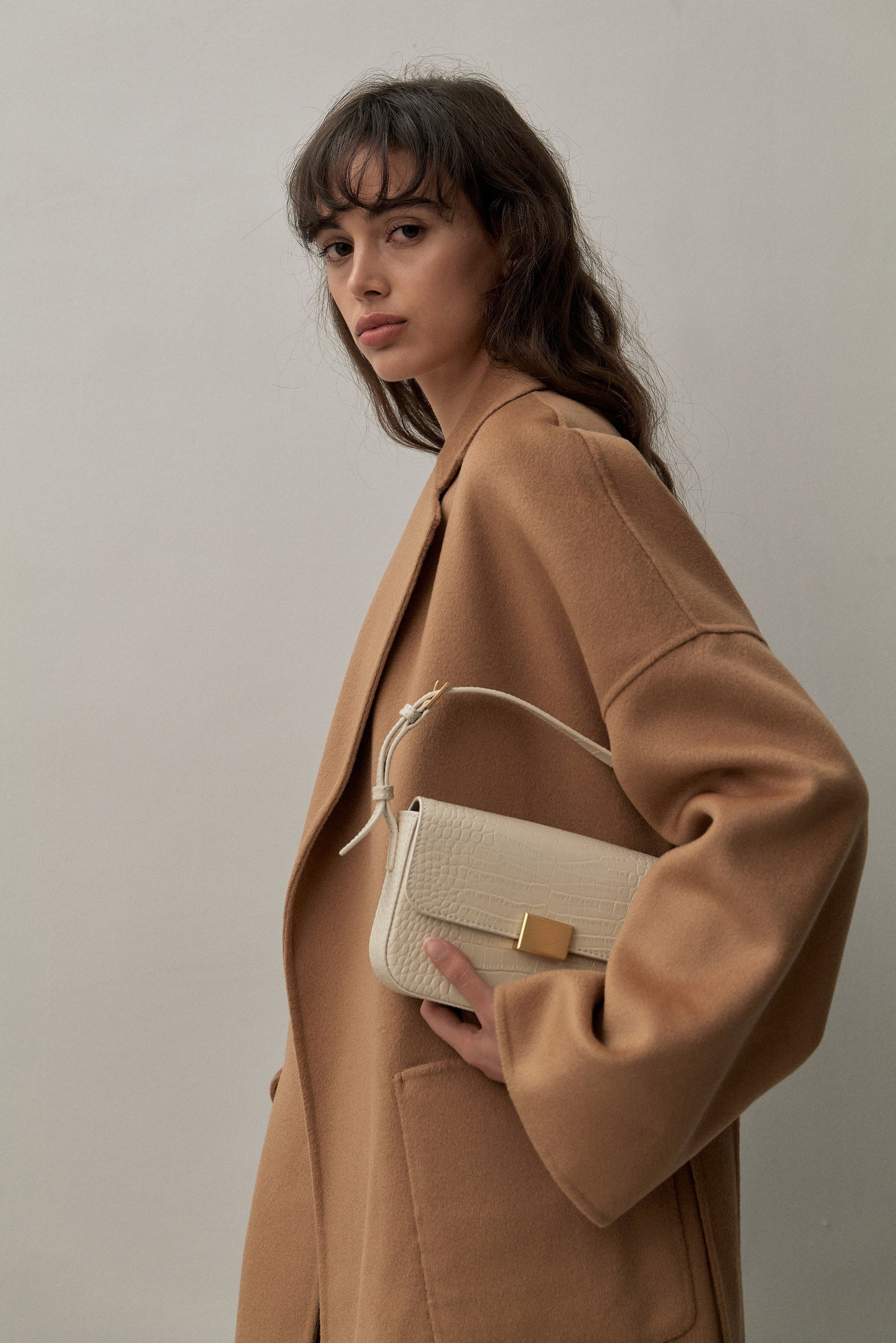 THE MINI SHOULDER BAG - CREAM