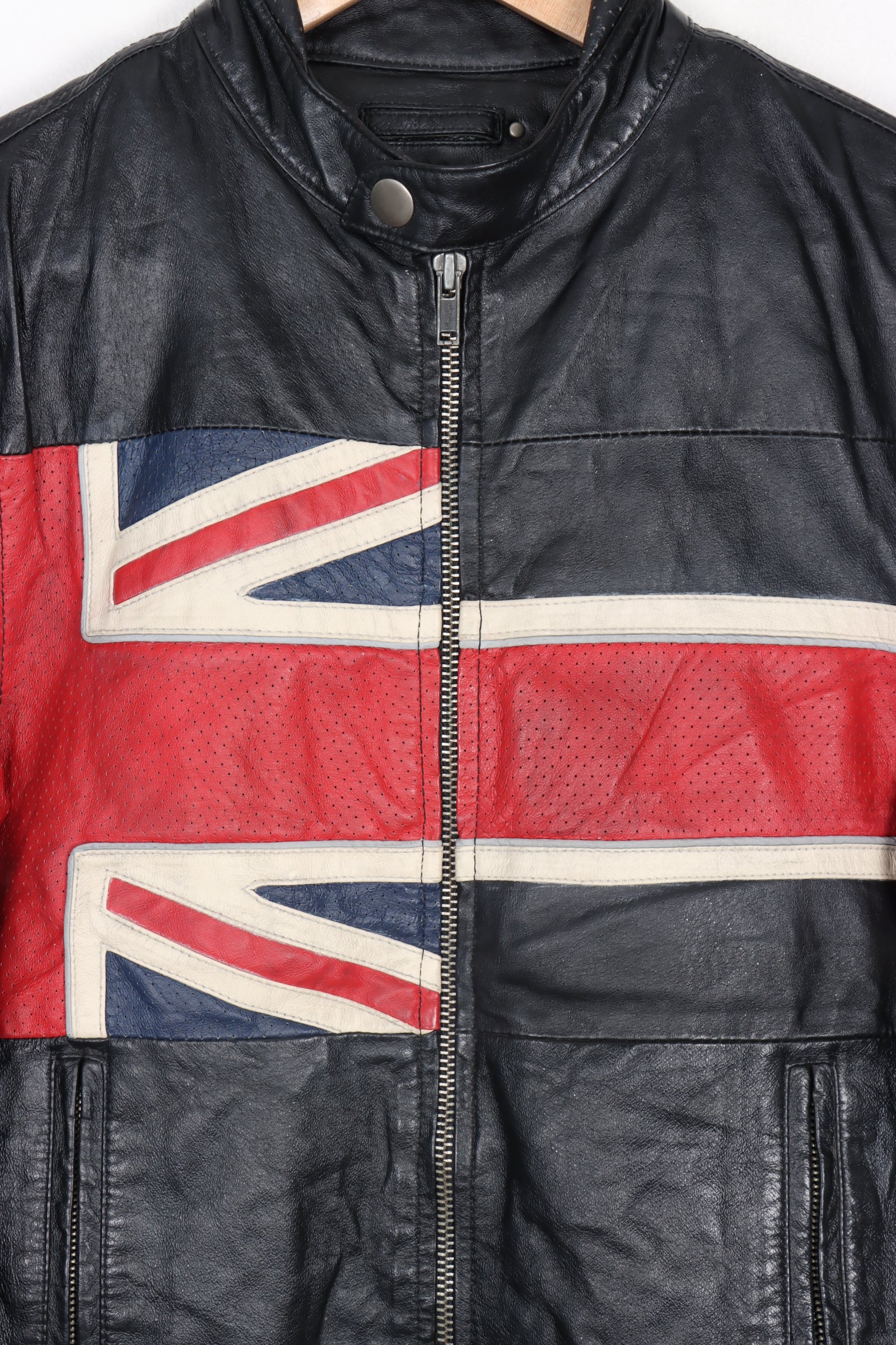 THE WHO Union Jack Band Merch Leather Jacket (S-M)