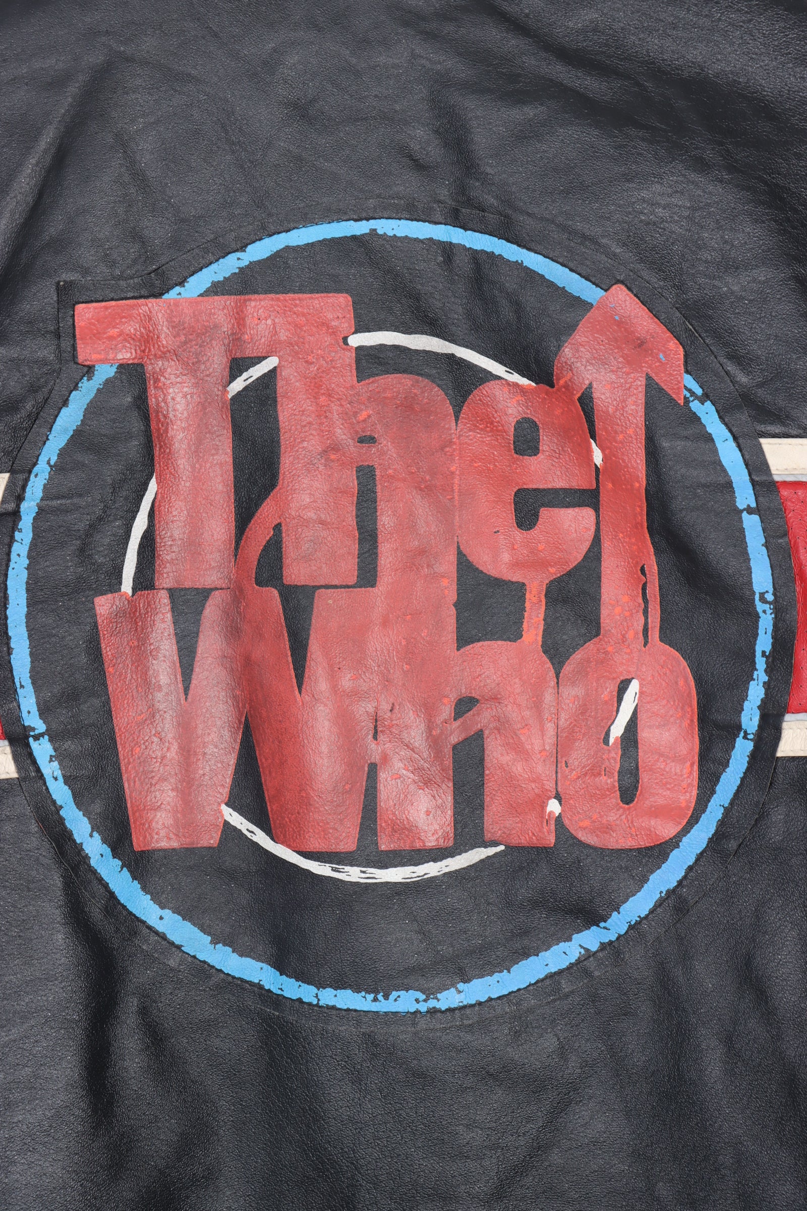 THE WHO Union Jack Band Merch Leather Jacket (S-M)