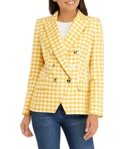 Tommy Hilfiger Women's Gingham Blazer