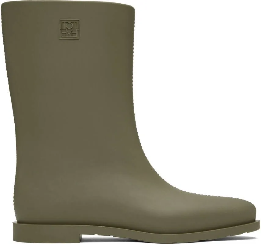 Totême Khaki Rain Boots