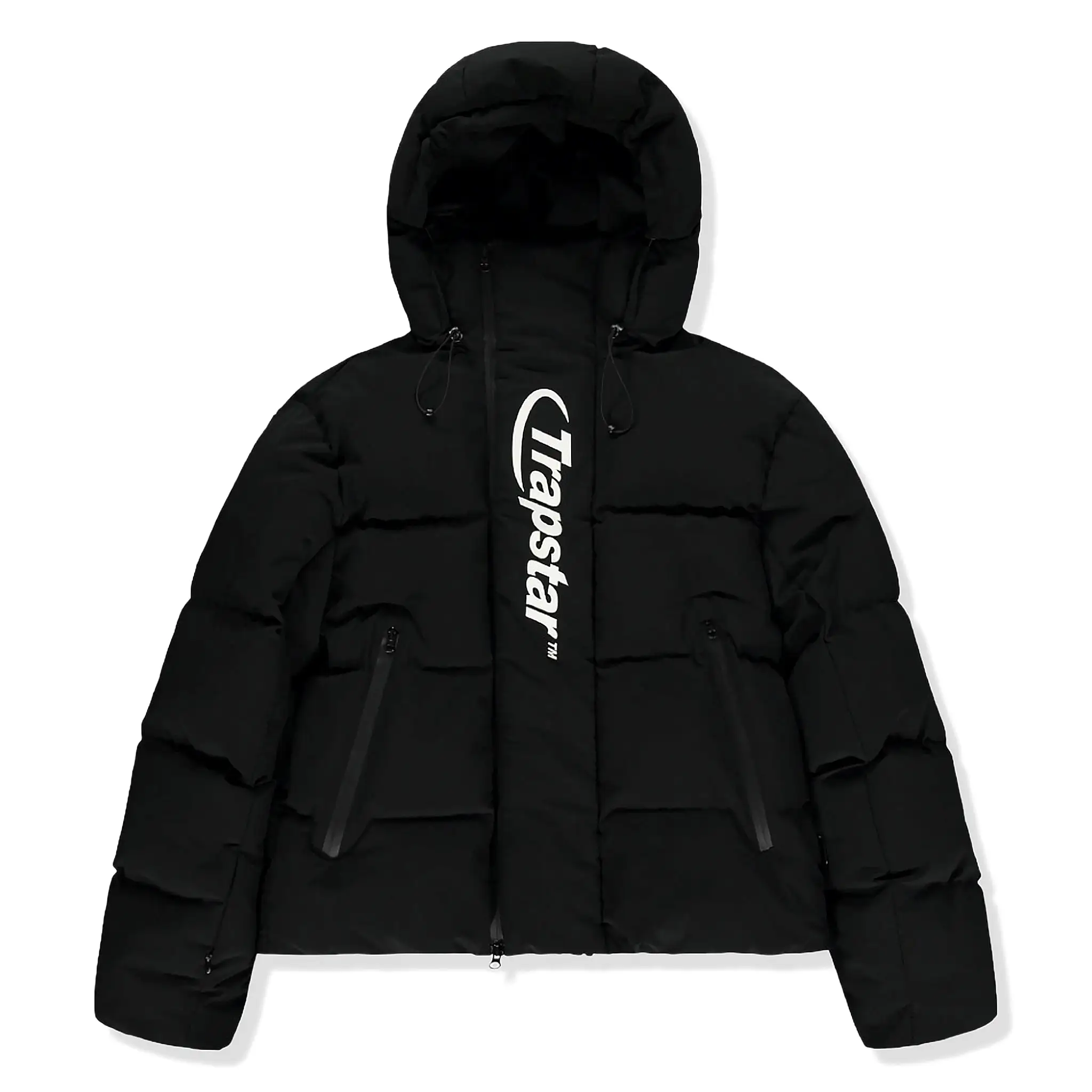 Trapstar Hyperdrive Technical Hooded Puffer Jacket Black