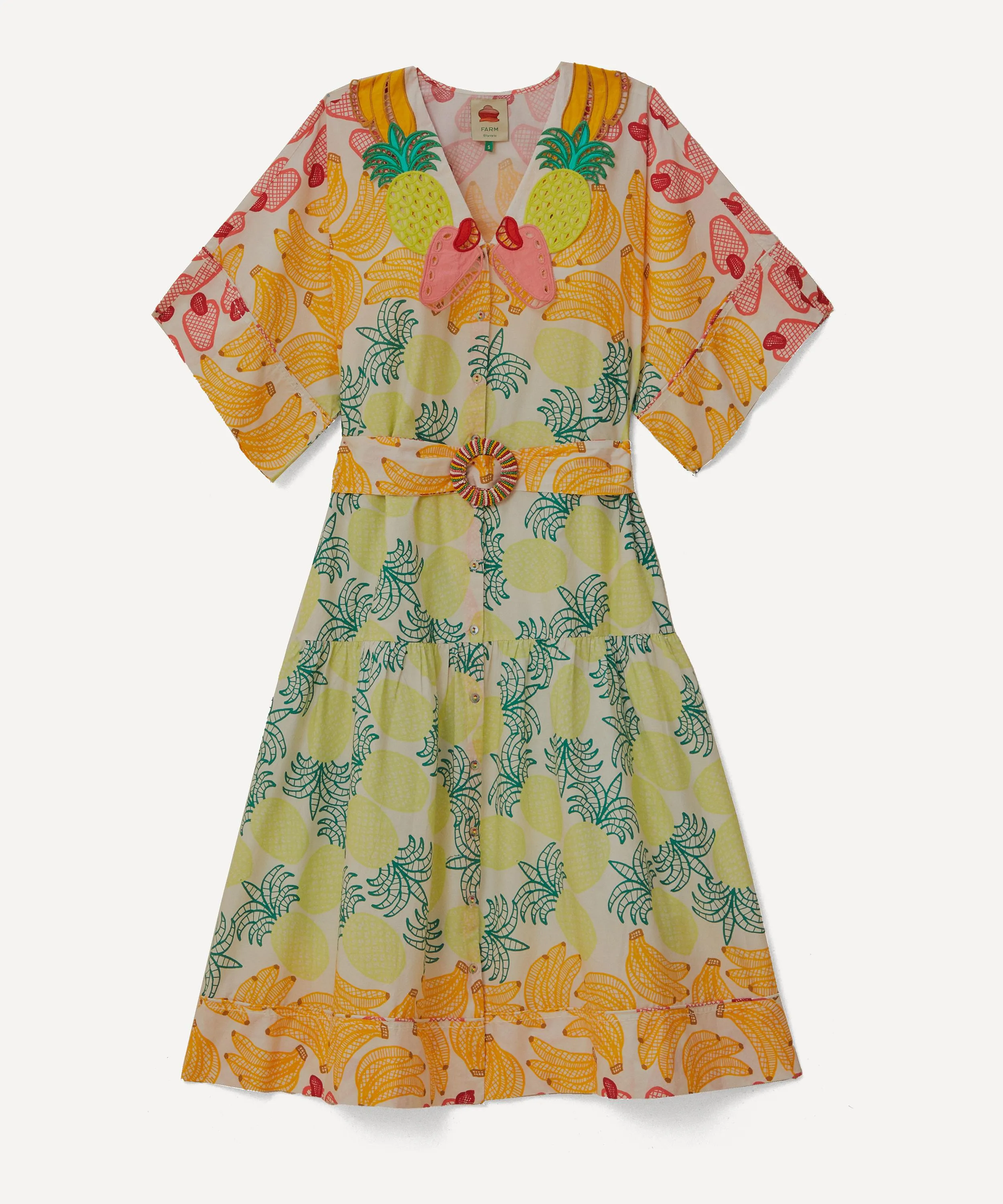 Tropical Fruits Midi Dress