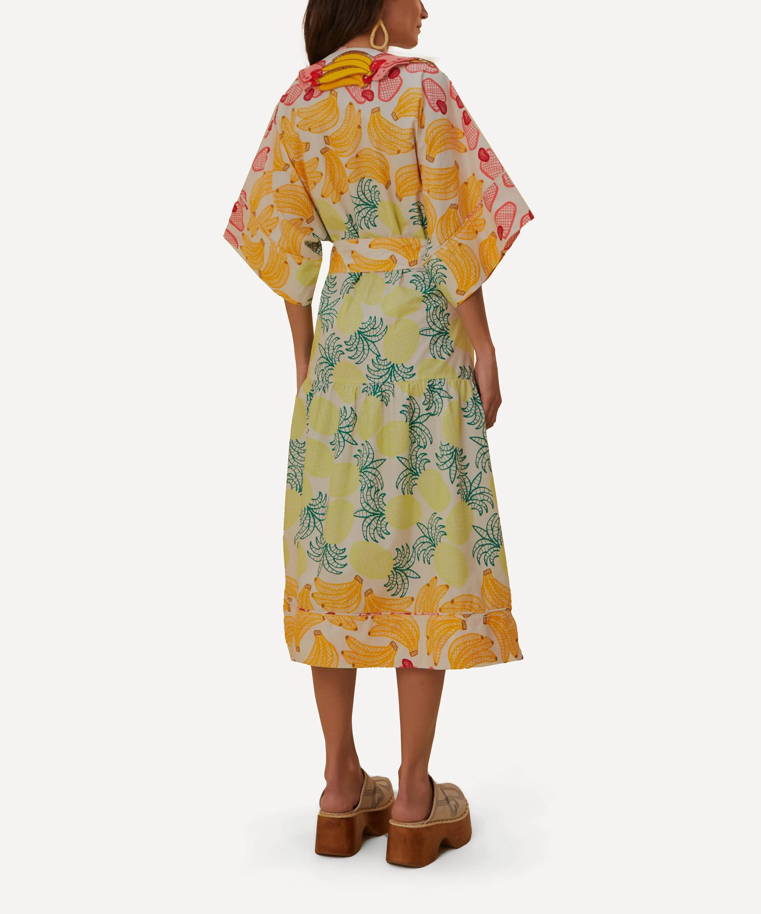 Tropical Fruits Midi Dress