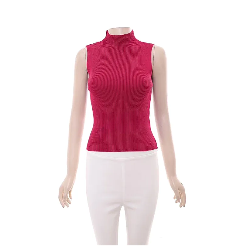 Turtleneck Sleeveless Top