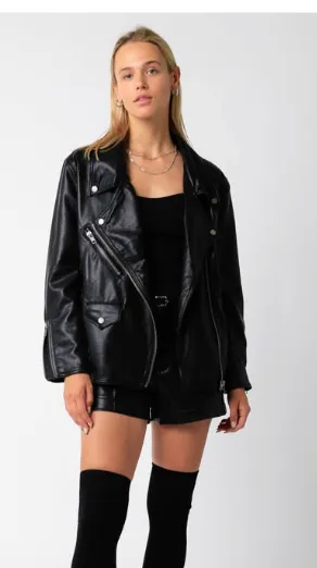 Vegan Leather Jacket