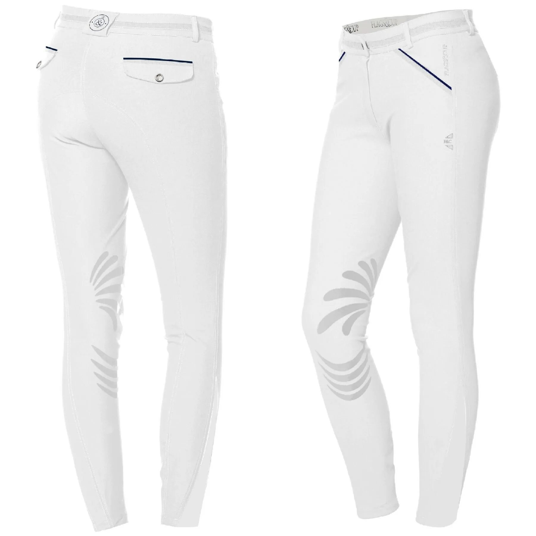 Women's full grip riding pants Flags&Cup Cayenne