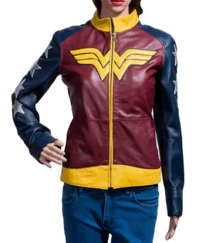 Wonder Woman Leather Jacket - Women Leather Jacket